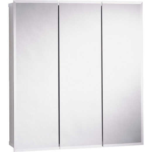 Zenith Frameless Beveled 35-7/8 In. W x 29-7/8 In. H x 4-1/2 In. D Tri-View Surface Mount Medicine Cabinet