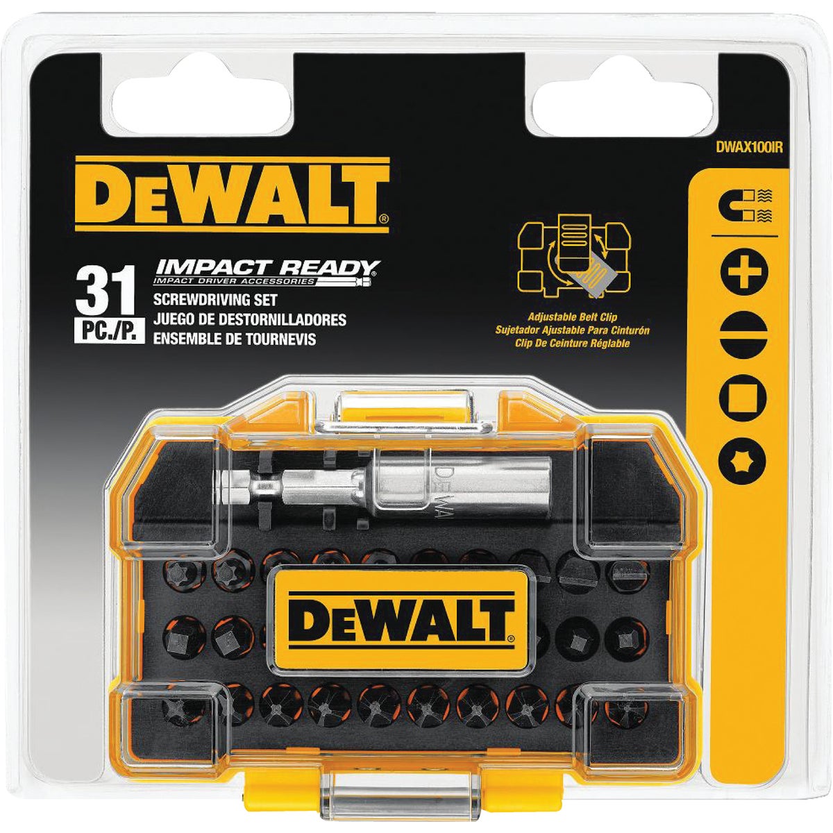 Dewalt screwdriver bit set impact online ready