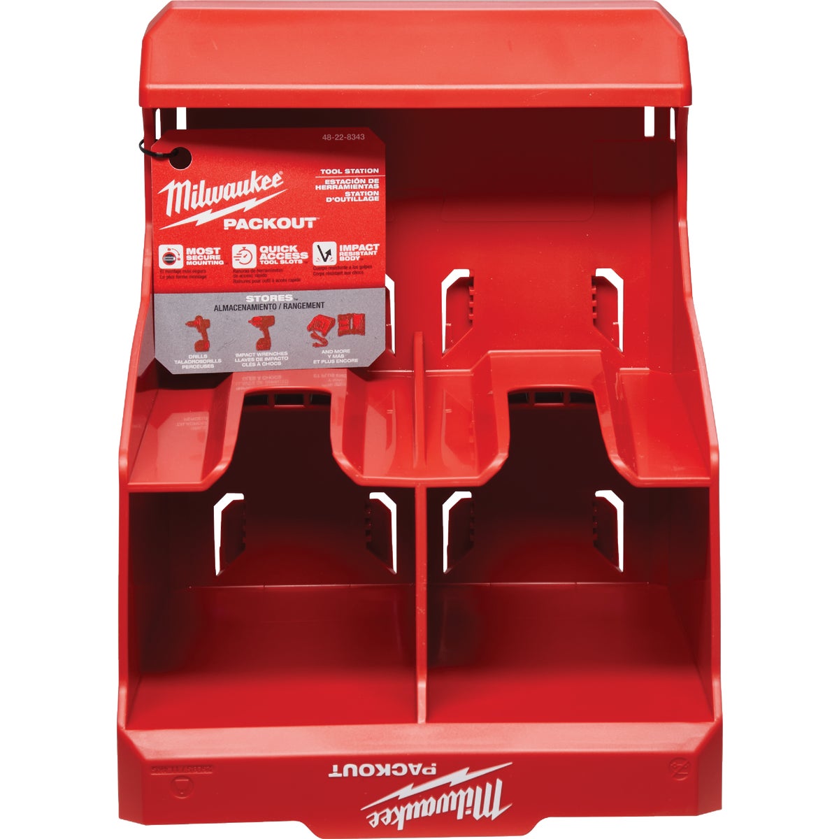 Milwaukee PACKOUT Drill Station Tool Rack Parker s Building Supply