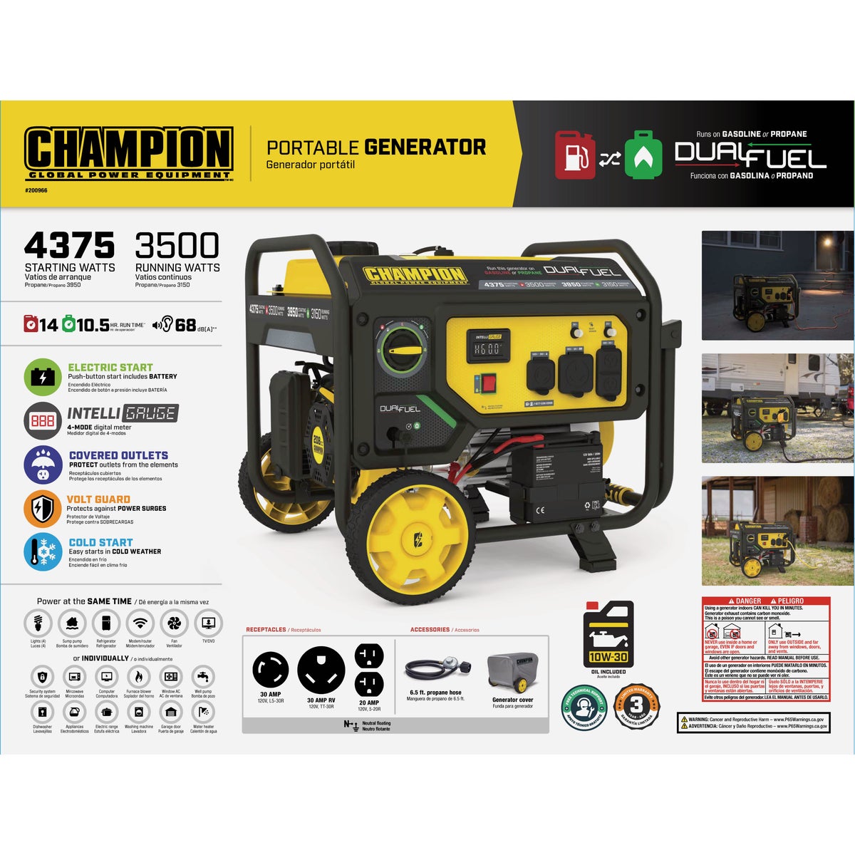 Champion portable generator deals 4375