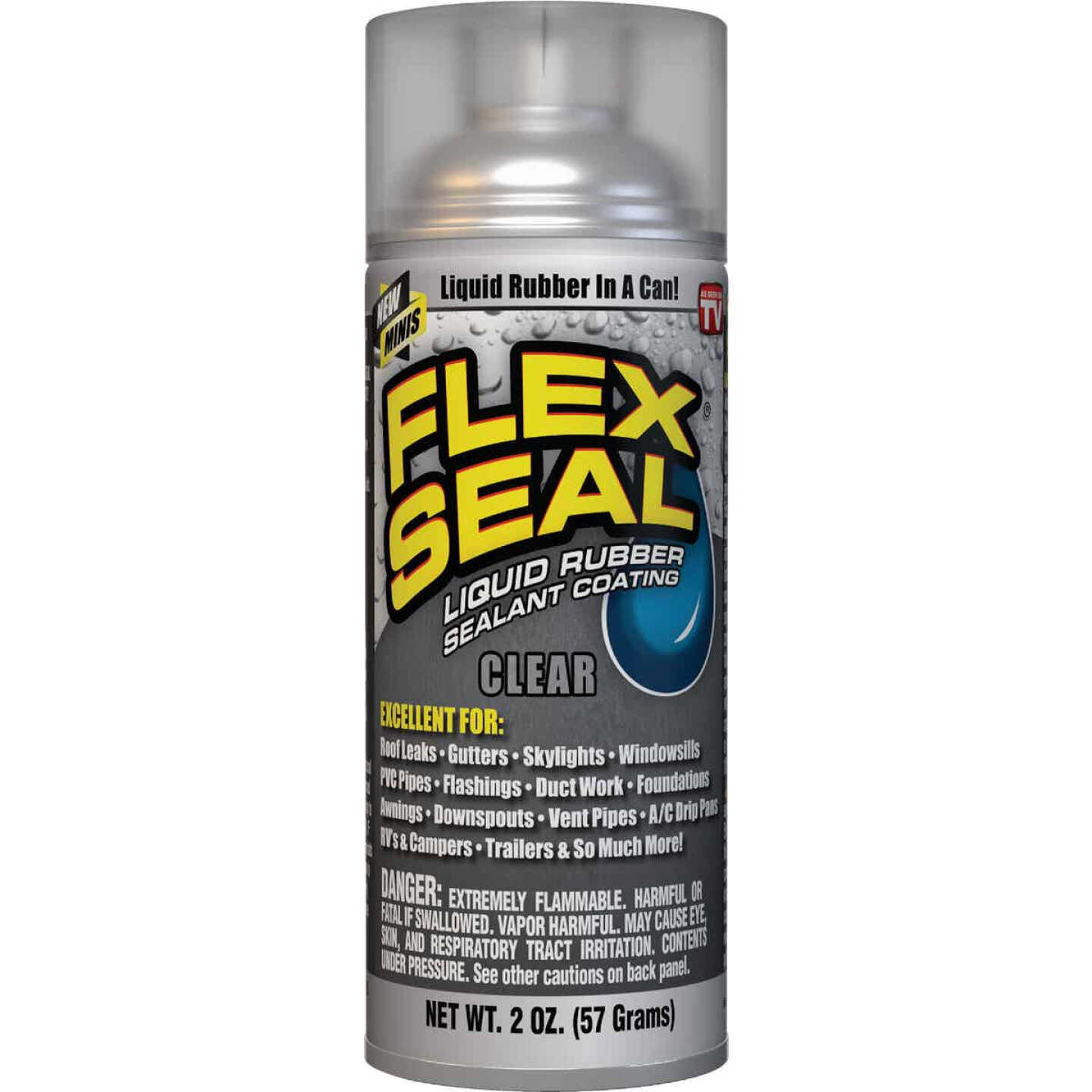 FLEX SEAL 2 Oz. Mini Spray Rubber Sealant, Clear