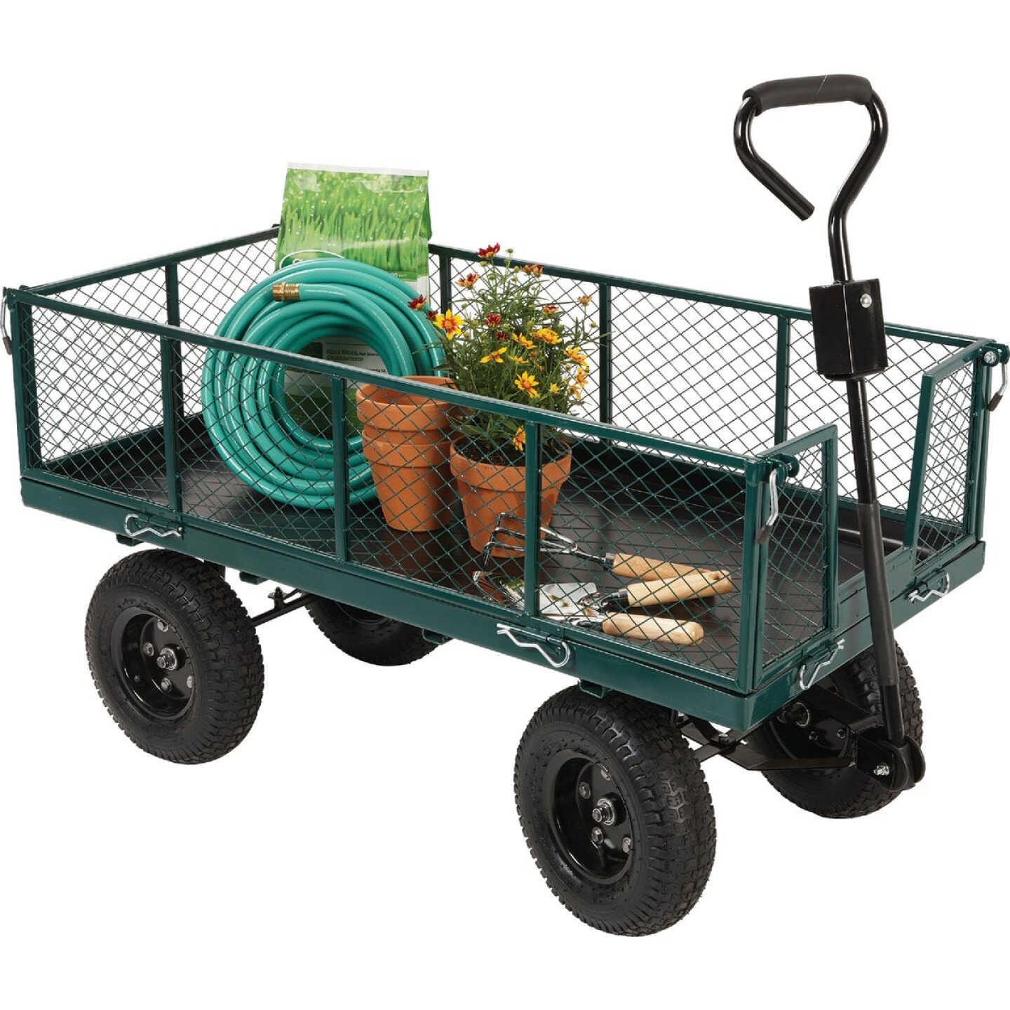 Best Garden 1000 Lb. Steel Garden Cart with Collapsible Sides - Parker's  Building Supply