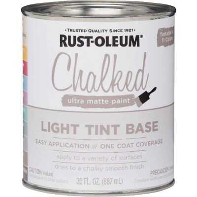 Rust-Oleum 329211 Ultra Matte Interior Chalked Acrylic Paint 30 oz, 30 Fl  Oz (Pack of 1), Farmhouse Red 
