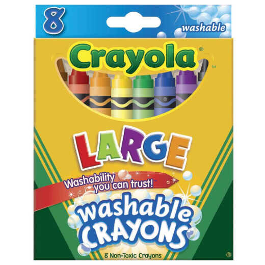 Crayola Large Washable Crayons (8-Pack)